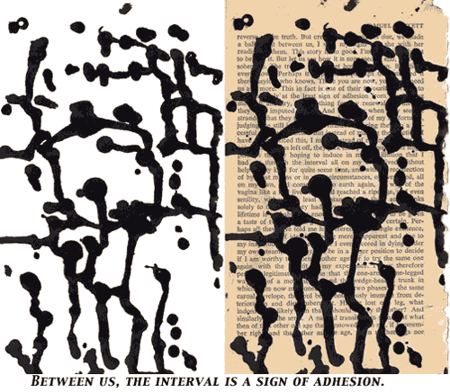 Between Us, the Interval is a Sign of Adhesion